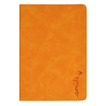 Tablet Case For Samsung Galaxy Tab S10 FE  /  S9 FE  /  S9 Rotating Stand Card Holder Smile Imprinted Microfiber Leather Cover