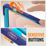 For Samsung Galaxy Tab S11 X730 / X736 / X736B Tablet Case TPU + PC + Silicone Cover Swivel Kickstand Handle Grip