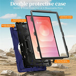 For Samsung Galaxy Tab S12 Ultra / S11 Ultra Case TPU + PC + Silicone Kickstand Anti Drop Tablet Cover