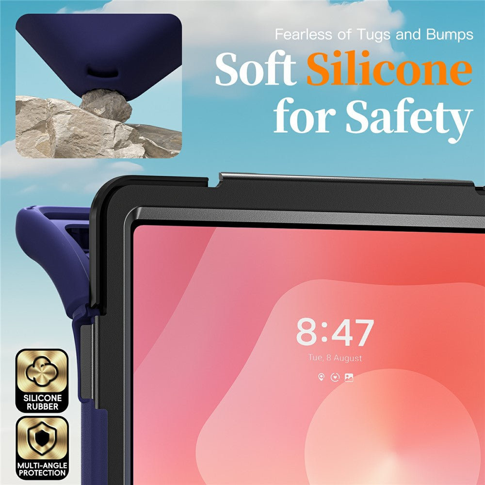 For Samsung Galaxy Tab S12 Ultra / S11 Ultra Case TPU + PC + Silicone Kickstand Anti Drop Tablet Cover