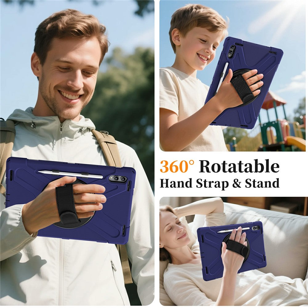 For Samsung Galaxy Tab S12 Ultra / S11 Ultra Case TPU + PC + Silicone Kickstand Anti Drop Tablet Cover