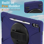 For Samsung Galaxy Tab S12 Ultra / S11 Ultra Kickstand Case TPU PC Silicone Tablet Cover with Shoulder Strap