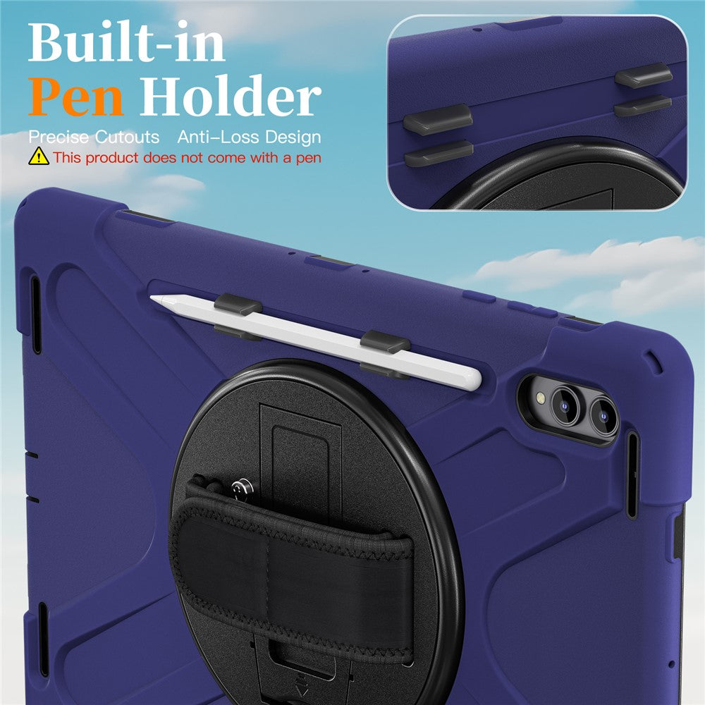 For Samsung Galaxy Tab S12 Ultra / S11 Ultra Kickstand Case TPU PC Silicone Tablet Cover with Shoulder Strap