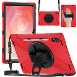 For Samsung Galaxy Tab S12 Ultra / S11 Ultra Kickstand Case TPU PC Silicone Tablet Cover with Shoulder Strap