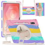 For Samsung Galaxy Tab S12 Ultra / S11 Ultra Kickstand Case TPU PC Silicone Tablet Cover with Shoulder Strap
