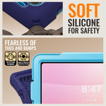 For Samsung Galaxy Tab S12 Ultra / S11 Ultra Cover TPU + PC + Silikone Tablet Cover Drejelig Stander Håndtag Greb