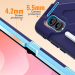 For Samsung Galaxy Tab S12 Ultra / S11 Ultra Cover TPU + PC + Silikone Tablet Cover Drejelig Stander Håndtag Greb