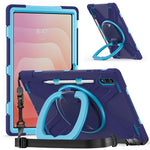 Til Samsung Galaxy Tab S12 Ultra / S11 Ultra cover med skulderrem TPU + PC + Silikone kickstand tablet cover