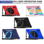 Til Samsung Galaxy Tab S12 Ultra / S11 Ultra cover med skulderrem TPU + PC + Silikone kickstand tablet cover