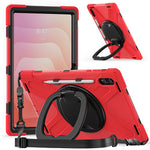 Til Samsung Galaxy Tab S12 Ultra / S11 Ultra cover med skulderrem TPU + PC + Silikone kickstand tablet cover