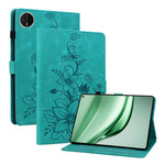 For Huawei MatePad Mini Case Lily Flower Imprint Card Slots Leather Tablet Cover