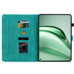 For Huawei MatePad Mini Case Lily Flower Imprint Card Slots Leather Tablet Cover