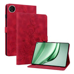 For Huawei MatePad Mini Case Lily Flower Imprint Card Slots Leather Tablet Cover