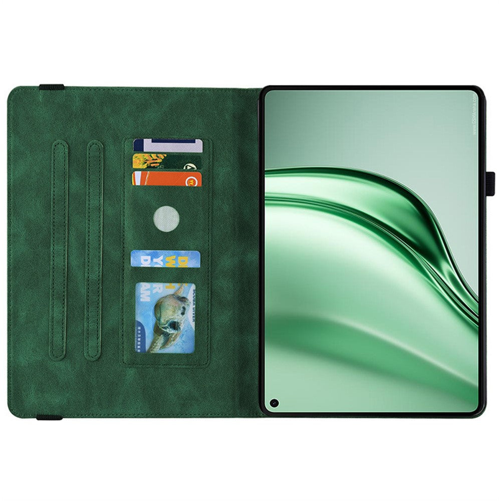 For Huawei MatePad Mini Case Butterfly Flower Imprint PU Leather Tablet Cover with Card Slots