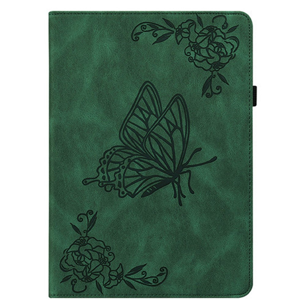 For Huawei MatePad Mini Case Butterfly Flower Imprint PU Leather Tablet Cover with Card Slots