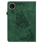 For Huawei MatePad Mini Case Butterfly Flower Imprint PU Leather Tablet Cover with Card Slots