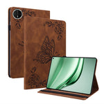For Huawei MatePad Mini Case Butterfly Flower Imprint PU Leather Tablet Cover with Card Slots
