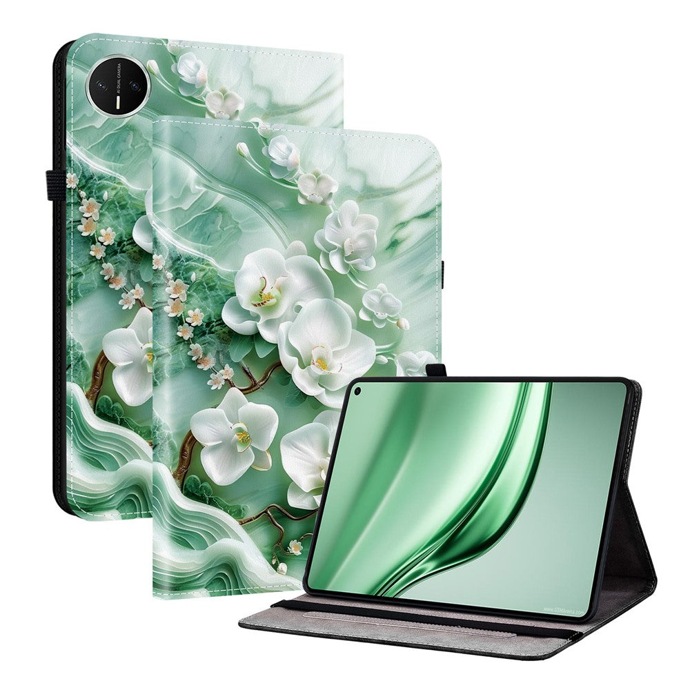 For Huawei MatePad Mini Leather Case Pattern Printed Stand Tablet Cover with Card Slots