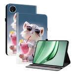 For Huawei MatePad Mini Leather Case Pattern Printed Stand Tablet Cover with Card Slots