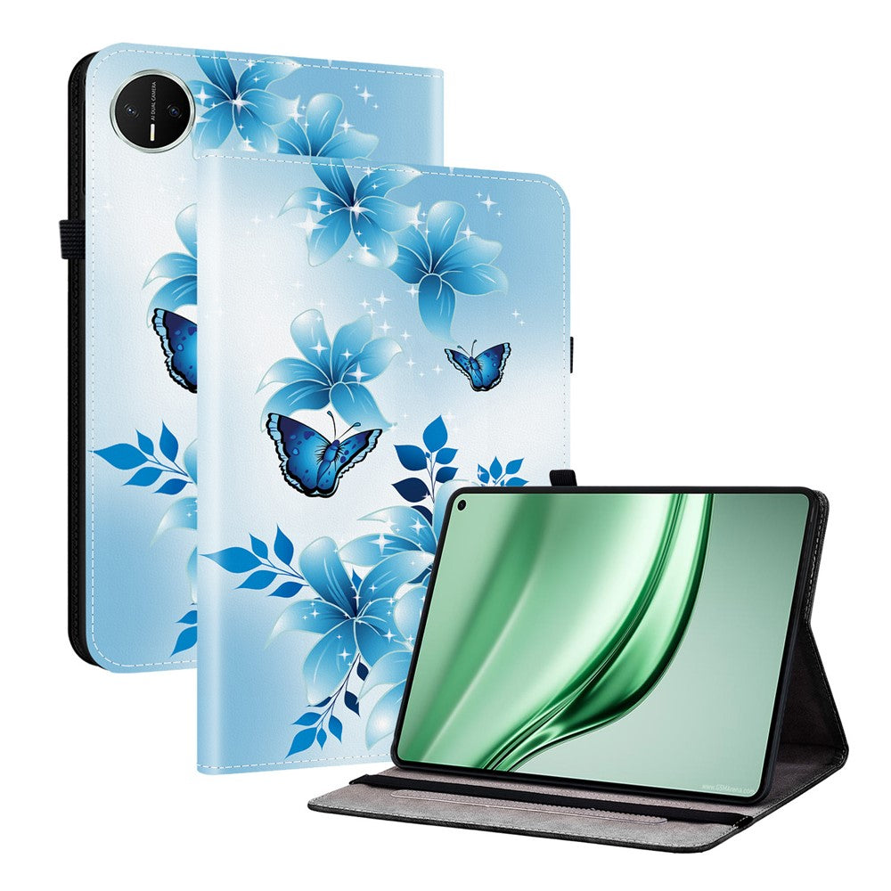 For Huawei MatePad Mini Leather Case Pattern Printed Stand Tablet Cover with Card Slots