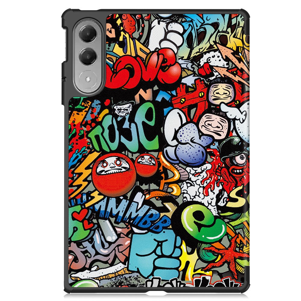 For Lenovo Yoga Tab 11.1 Case Pattern Print Leather Stand Tablet Cover