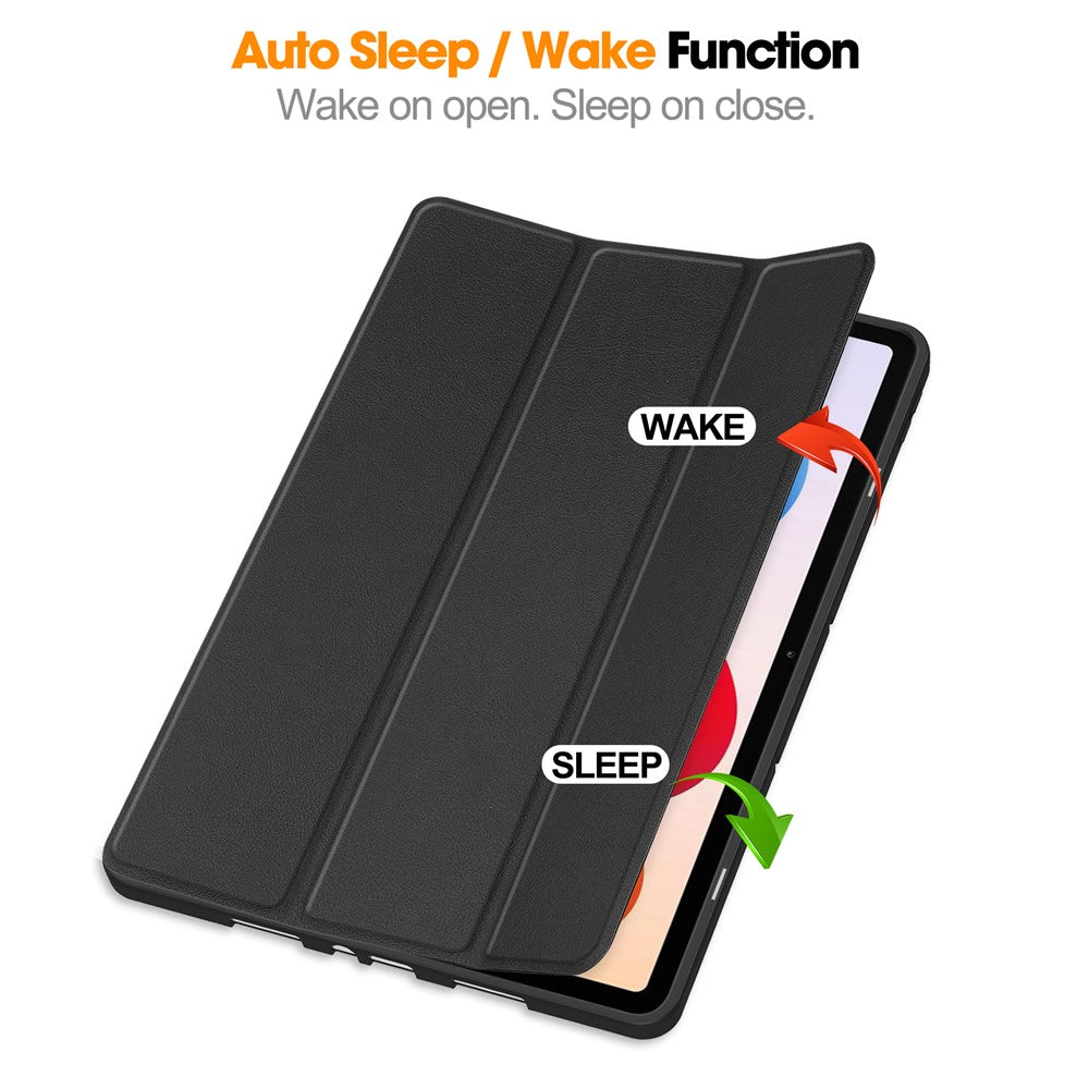 For Xiaomi Poco Pad M1 / Redmi Pad 2 Pro Stand Case Shock-Absorbent Leather Tablet Cover with Pen Slot