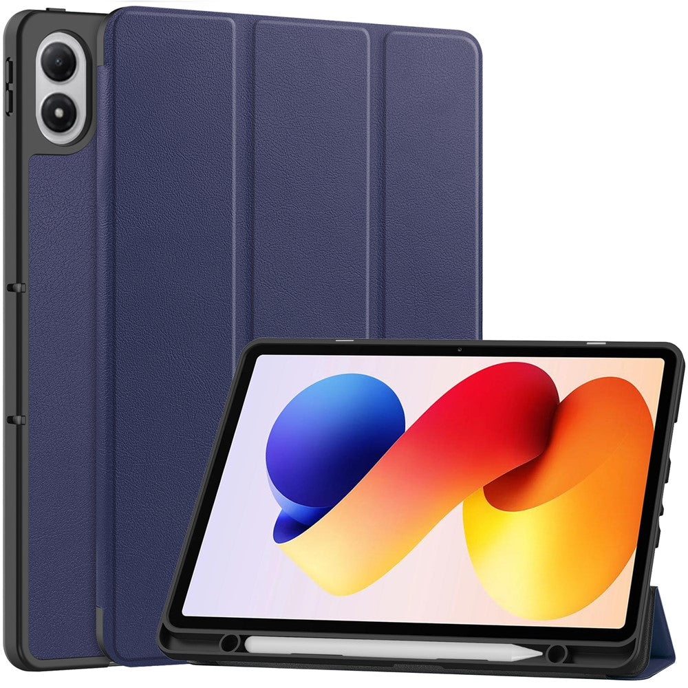 For Xiaomi Poco Pad M1 / Redmi Pad 2 Pro Stand Case Shock-Absorbent Leather Tablet Cover with Pen Slot