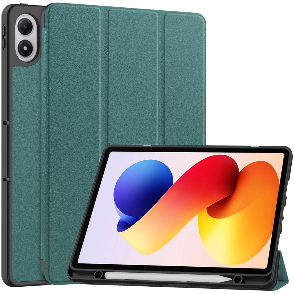 For Xiaomi Poco Pad M1 / Redmi Pad 2 Pro Stand Case Shock-Absorbent Leather Tablet Cover with Pen Slot