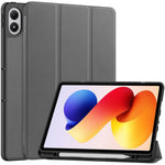 For Xiaomi Poco Pad M1 / Redmi Pad 2 Pro Stand Case Shock-Absorbent Leather Tablet Cover with Pen Slot