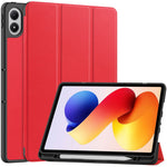 For Xiaomi Poco Pad M1 / Redmi Pad 2 Pro Stand Case Shock-Absorbent Leather Tablet Cover with Pen Slot