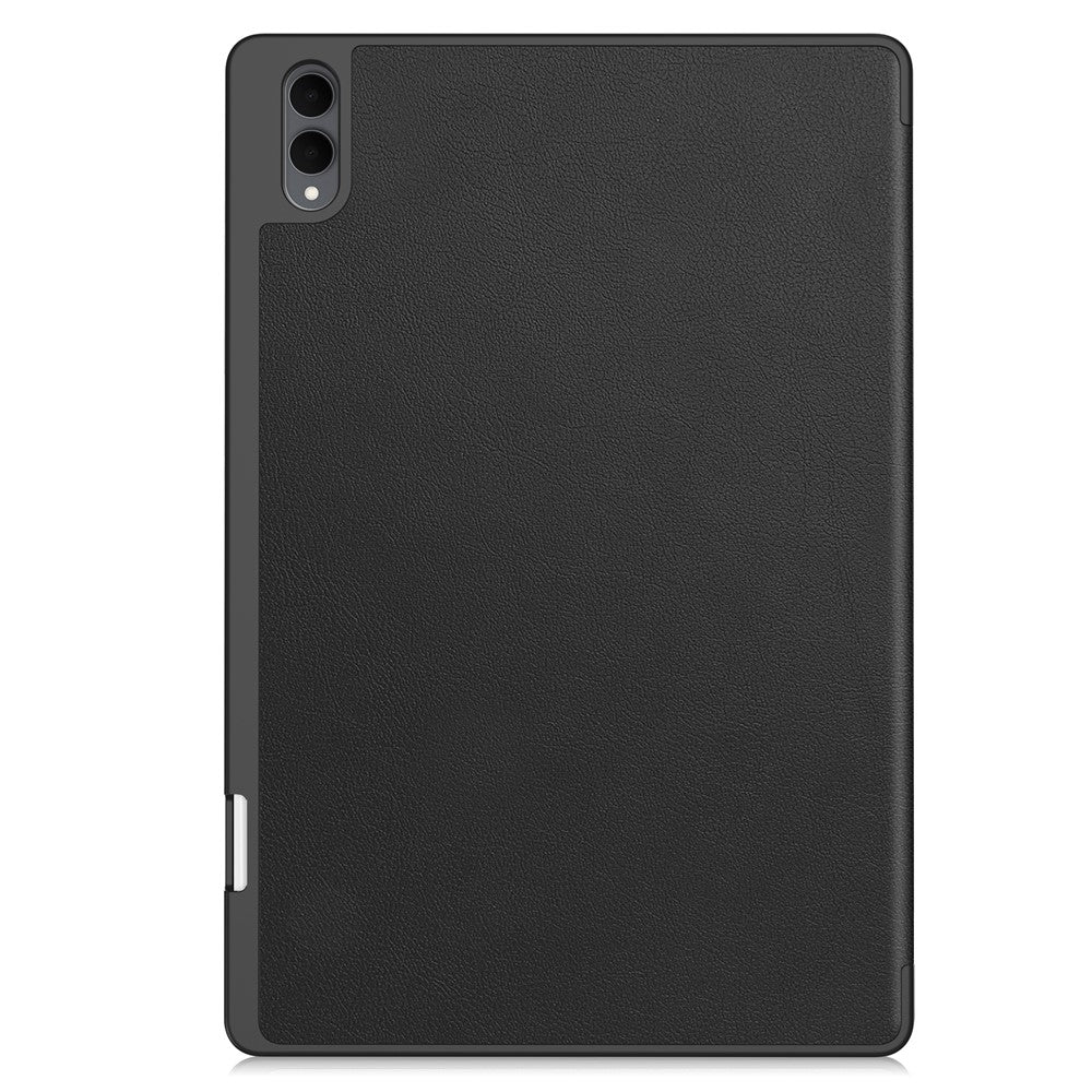 For Samsung Galaxy Tab S11 Ultra Stand Case Shock-Absorbent Leather Tablet Cover with Pen Slot