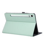 Tablet Case For Samsung Galaxy Tab S10 Lite / S10 FE / S9 FE / S9 Foldable Stand Leather Cover with Handheld Wristband