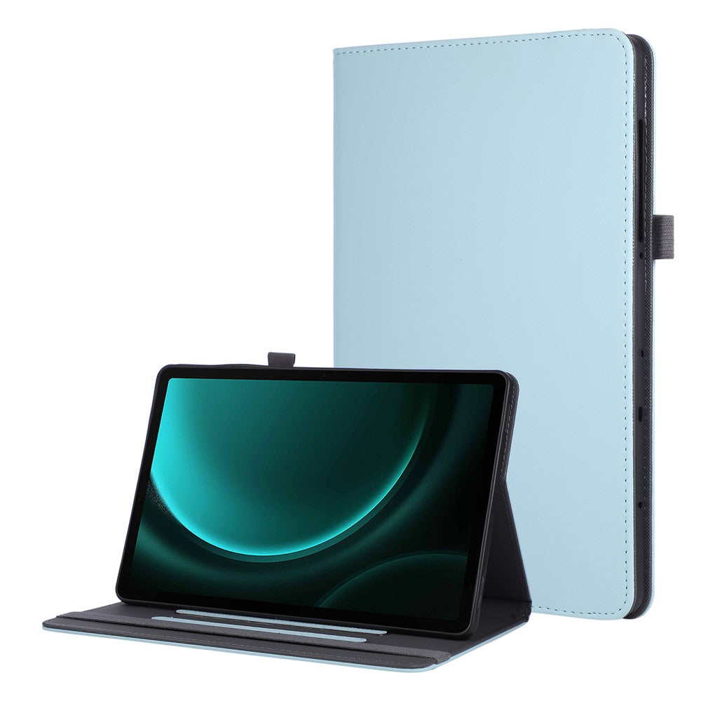 Tablet Case For Samsung Galaxy Tab S10 Lite / S10 FE / S9 FE / S9 Foldable Stand Leather Cover with Handheld Wristband