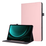 Tablet Case For Samsung Galaxy Tab S10 Lite / S10 FE / S9 FE / S9 Foldable Stand Leather Cover with Handheld Wristband