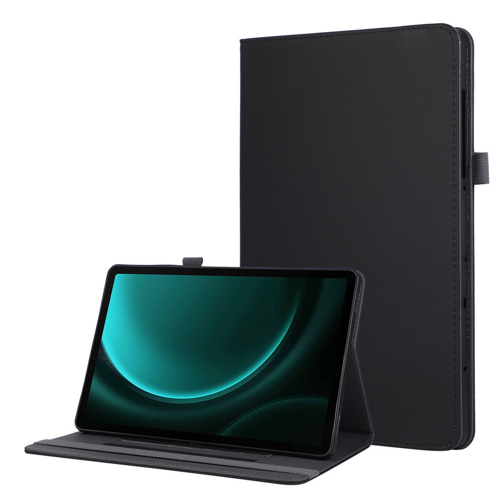 Tablet Case For Samsung Galaxy Tab S10 Lite / S10 FE / S9 FE / S9 Foldable Stand Leather Cover with Handheld Wristband