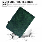 For Lenovo Idea Tab Pro / Tab P12 Pro Gen 2 Case Imprinted Plum Blossom Stand Card Slots Leather Tablet Cover with Auto Sleep / Wake
