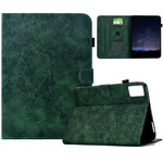 For Lenovo Tab M9 Case Imprinted Plum Blossom Stand Card Slots Leather Tablet Cover with Auto Sleep / Wake