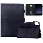 For Lenovo Tab M9 Case Imprinted Plum Blossom Stand Card Slots Leather Tablet Cover with Auto Sleep / Wake