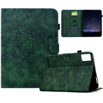 For Lenovo Tab M11 / Xiaoxin Pad 11 2024 Case Imprinted Plum Blossom Stand Card Slots Leather Tablet Cover with Auto Sleep / Wake