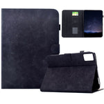 For Lenovo Tab M11 / Xiaoxin Pad 11 2024 Case Imprinted Plum Blossom Stand Card Slots Leather Tablet Cover with Auto Sleep / Wake