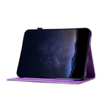 For Samsung Galaxy Tab S10 FE+ Case Imprinted Plum Blossom Stand Card Slots Leather Tablet Cover with Auto Sleep / Wake