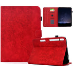 For Samsung Galaxy Tab S10 FE+ Case Imprinted Plum Blossom Stand Card Slots Leather Tablet Cover with Auto Sleep / Wake