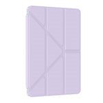Til Samsung Galaxy Tab S11 Cover i PU-læder med origami-stand og klart tablet-cover