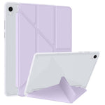 Til Samsung Galaxy Tab S11 Cover i PU-læder med origami-stand og klart tablet-cover