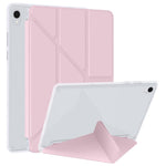 Til Samsung Galaxy Tab S11 Cover i PU-læder med origami-stand og klart tablet-cover