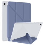 Til Samsung Galaxy Tab S11 Cover i PU-læder med origami-stand og klart tablet-cover