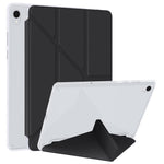 Til Samsung Galaxy Tab S11 Cover i PU-læder med origami-stand og klart tablet-cover
