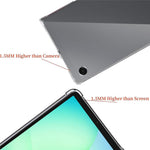 For Samsung Galaxy Tab A11 / A9 Case TPU Drop-Resistant Clear Tablet Cover + Tempered Glass Screen Film