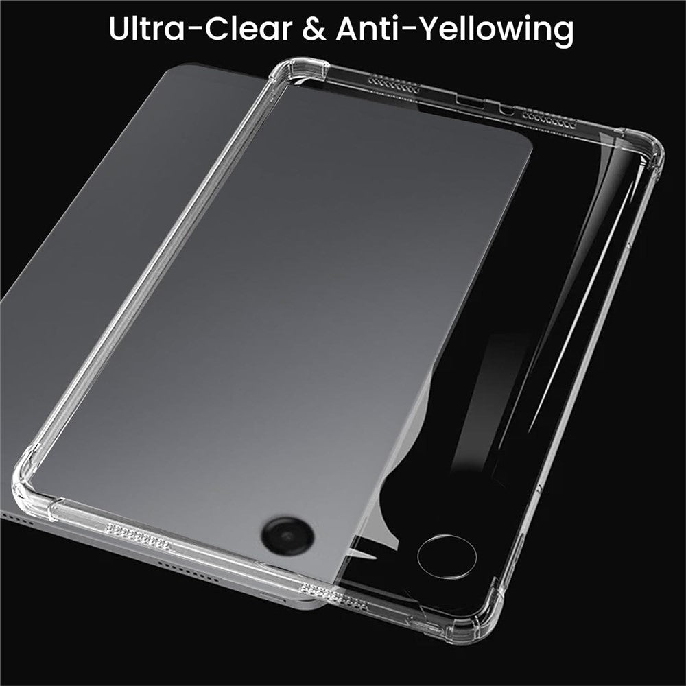 For Samsung Galaxy Tab A11 / A9 Case TPU Drop-Resistant Clear Tablet Cover + Tempered Glass Screen Film