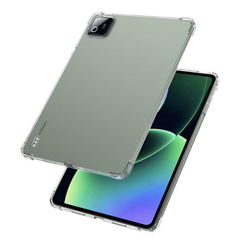 For Xiaomi Pad 8  /  8 Pro Case TPU Drop-Resistant Clear Tablet Cover + Tempered Glass Screen Film